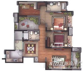 南北长条形房子户型图